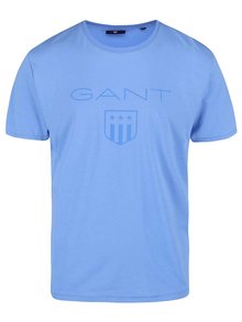 Modré pánské triko s krátkým rukávem GANT